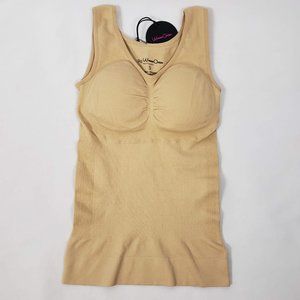 Women Ocean Shapewear Spandex Beige Tank